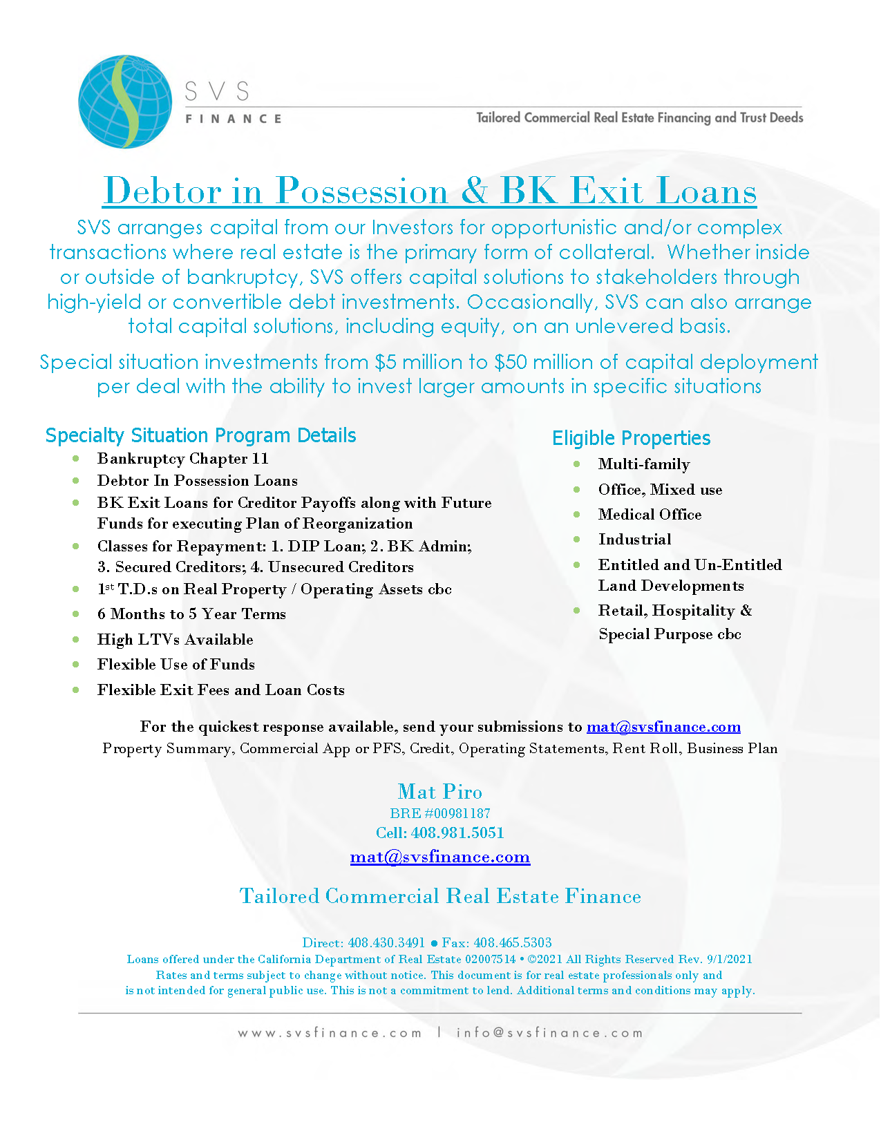 DIP and BK Exit Loans